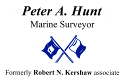 Peter A. Hunt, Marine Surveyor